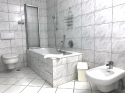 Badezimmer im 3-Bett Zimmer